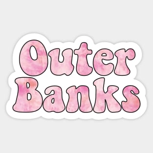 Tie Dye Pink OBX Sticker